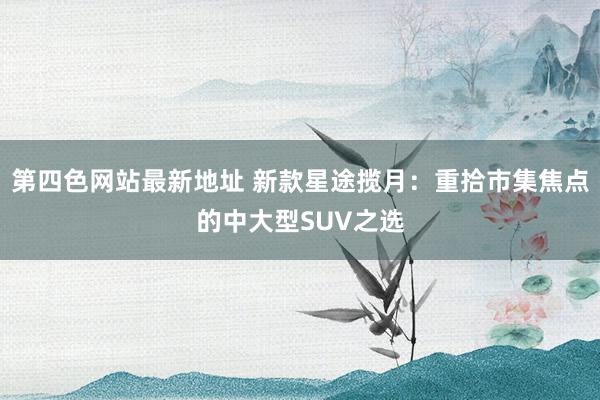 第四色网站最新地址 新款星途揽月：重拾市集焦点的中大型SUV之选