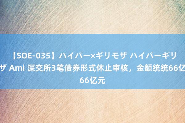 【SOE-035】ハイパー×ギリモザ ハイパーギリモザ Ami 深交所3笔债券形式休止审核，金额统统66亿元