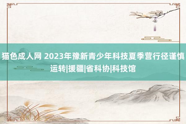 猫色成人网 2023年豫新青少年科技夏季营行径谨慎运转|援疆|省科协|科技馆