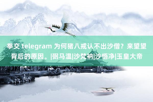 拳交 telegram 为何猪八戒认不出沙僧？来望望背后的原因。|弼马温|沙梵衲|沙悟净|玉皇大帝